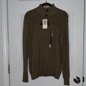 Tricots St Raphael Tan Wool Blend Sweater M NWT